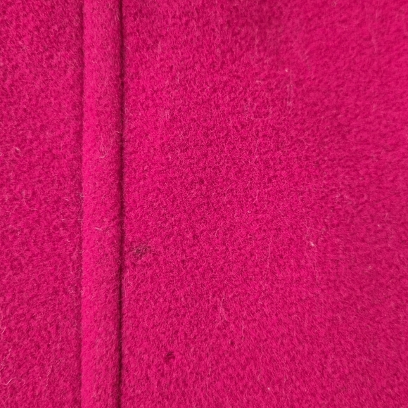 St. John’s Bay Fuchsia Pink Wool-Blend Pea Coat - Women's Large - Picture 7 of 11